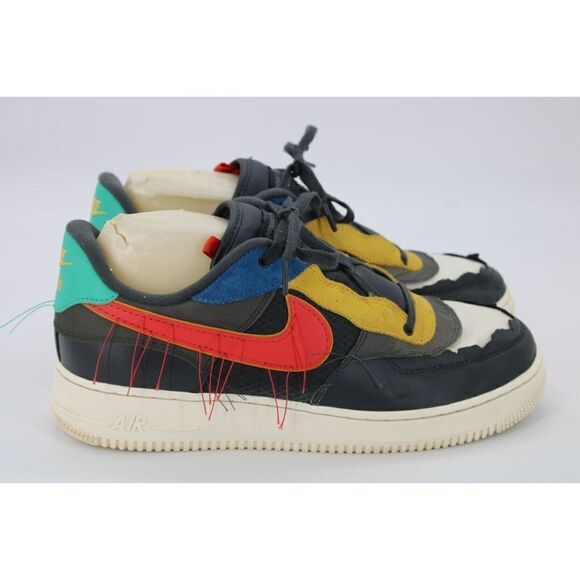 Nike Air Force 1 Low BHM Size 11 DK Smoke Grey/Track Red CT5534 001 - Picture 1 of 11